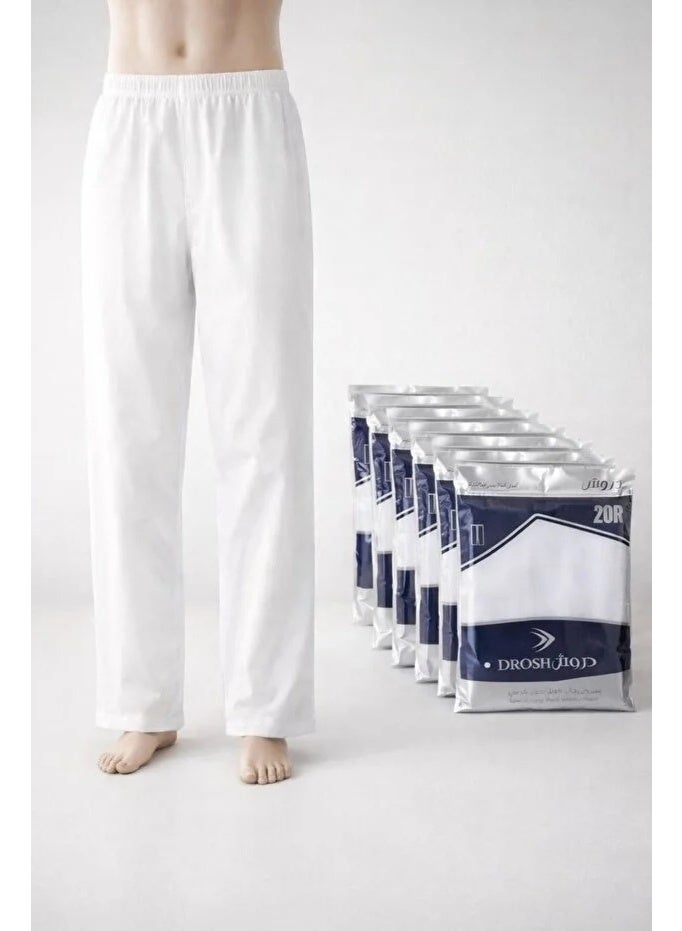 Darwish Men's Long Underpants (No-Fly Design) – Comfortable for daily wear, practical design, pack of 6. - Image 4
