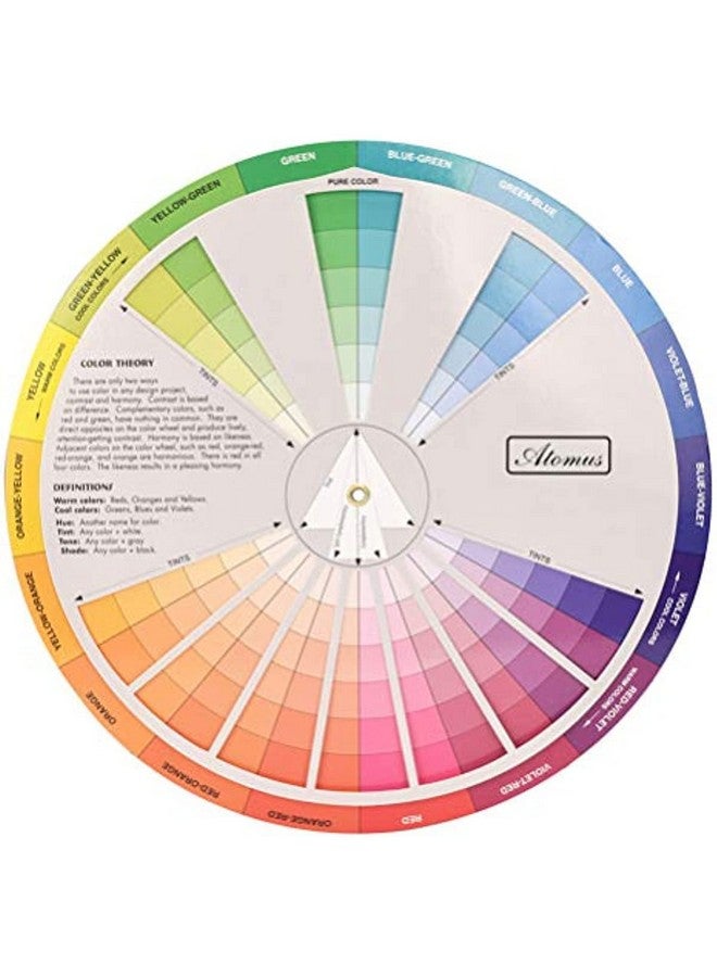 TEONEI Color Wheel Mixing Guide,Color Matching Color Wheel,Color Learning Mixed Guide Wheel, Artist Color Wheel Color Wheel,Paint Mixing Learning - Image 1