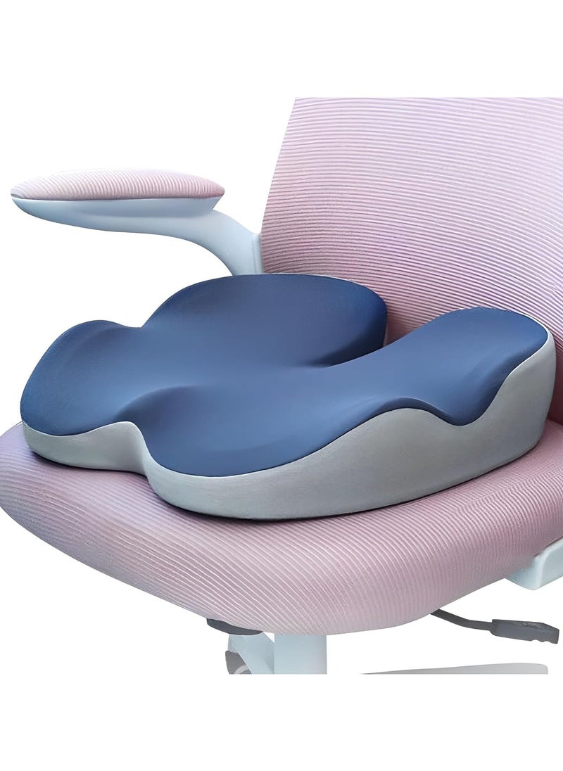 Generic Memory Foam Seat Cushion for Coccyx Pain Relief, Chair Cushion for Office Chair, Car Seat, Airplane, Comfort Tailbone Massage Pillow for Long Sitting Office Workers, Car Drivers  - Image 1