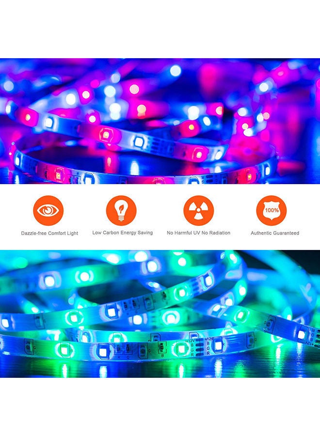نيبمينينت مجموعة شريط الإضاءة بمصابيح LED متغيرة اللون أحمر / أخضر أزرق 5متر  - Image 3