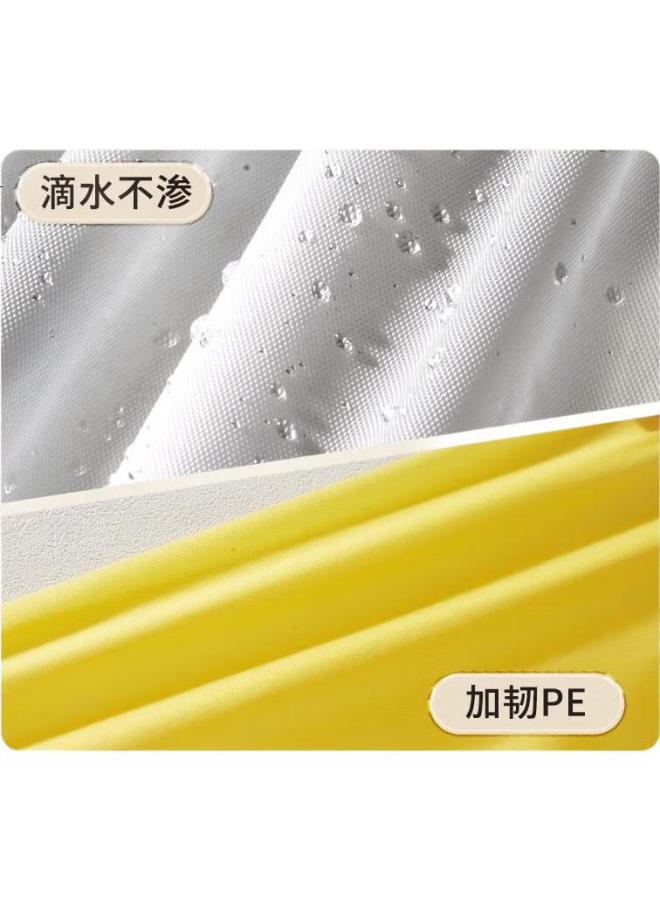 Sometimes Light Disposable Raincoat For Children, Thickened And Extended, Waterproof, For Primary School Students, With Extra Large Backpack Space, For Ages 11-16, Yellow, 2 Pieces - Image 2