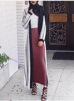 Loquat High Waist Tight Solid Color Skirt Wine Red  - Image 1