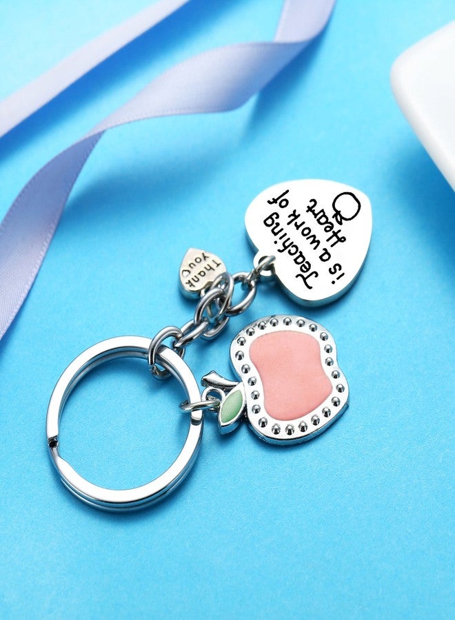 Nimteve Teacher Keychain Set - 3PCs Jewelry Gift for Women Teachers, Birthday Gift From Students (Style A) - Image 3