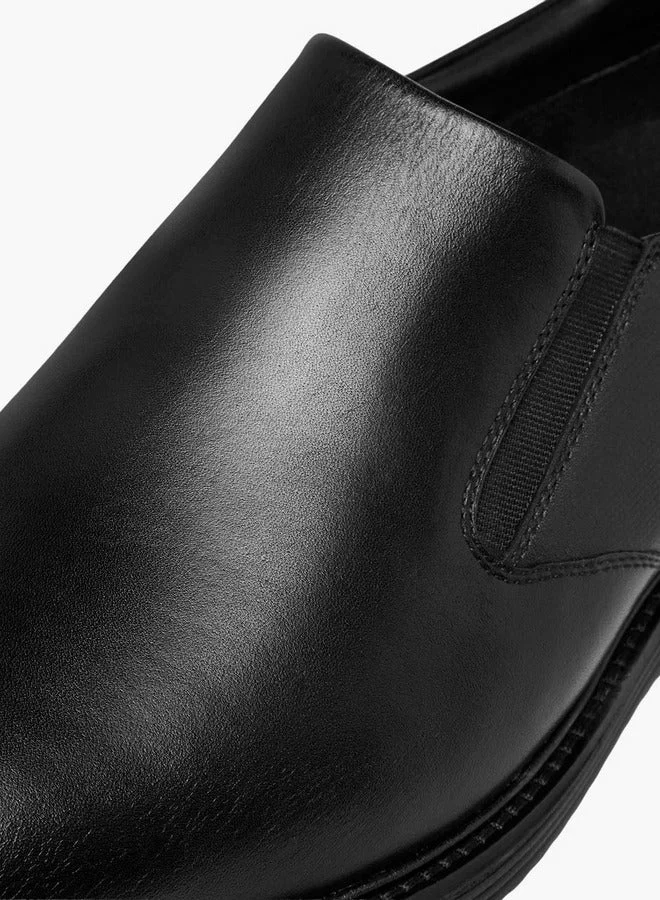 DUCHINI Men's Solid Slip-On Loafers