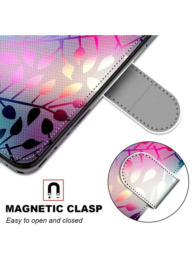 S-TOP Case For Samsung Galaxy A13 4G Coloured Drawing Cross Texture Horizontal Flip Leather Phone Case with Holder & Card Slots & Wallet & Lanyard - Image 5