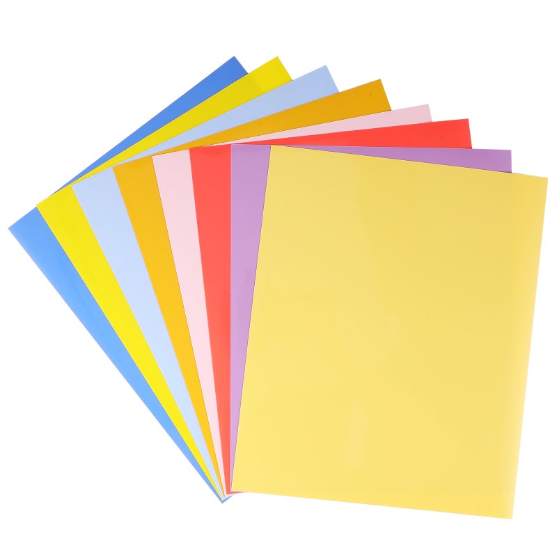 8 Sheets Heat Transfer Film: 25x30.5cm Matte Heat Transfer Vinyl Sheet Film - Diy Crafting Supplies For T-Shirts Fabrics - Image 4