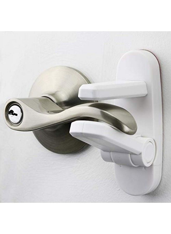 Wappa Baby Improved Childproof Door Lever Lock (3 Pack) Prevents Toddlers From Opening Doors. Easy One Hand Operation For Adults. Durable Abs With 3M Adhesive Backing. Simple Install No Tools Needed - Image 1