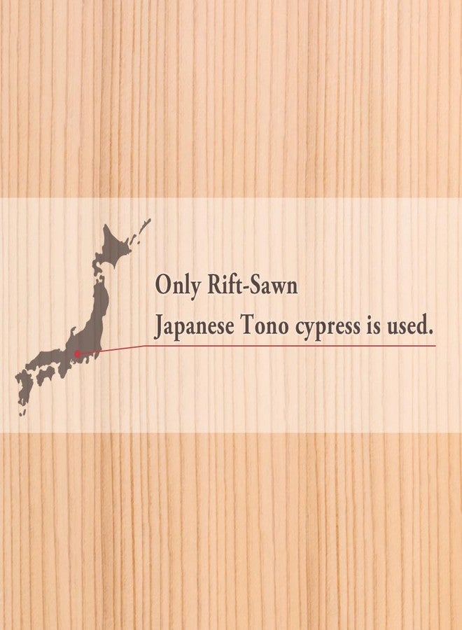 TIKUSAN Natural Cypress Hinoki Cutting Board Made In Japan (Medium 15.4″×8.7″) - Image 5