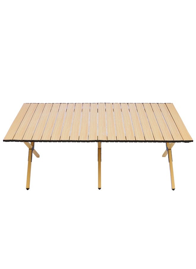 Cady One - Portable and foldable wooden picnic and camping table, 60*120 cm - Image 1