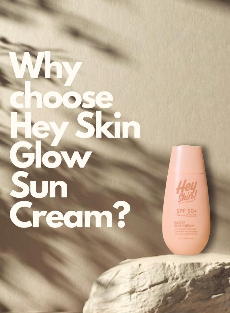 مرحبًا سكين مرحبًا بالبشرة! كريم واقي من الشمس SPF 50+ PA+++ بتركيبة مضيئة | بدون طبقة بيضاء | خفيف على البشرة | مضاد للشيخوخة | مقاوم للتلوث | حماية واسعة النطاق | حماية من الضوء الأزرق | معتمد من FDA | واقي شمس للوجه والجسم | 50 مل - Image 4