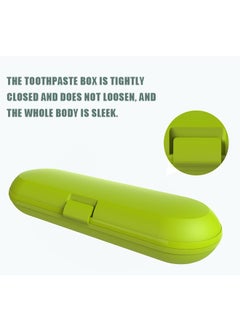 Generic 2 Pcs Electric Toothbrush Case Cover Storage Box, Portable Travel Toothbrush Holder for Oral-B Pro and Other Electric Toothbrush, Anti Bacterial Hard Plastic Toothbrush Store Box Bag (White+Green)  - Image 3