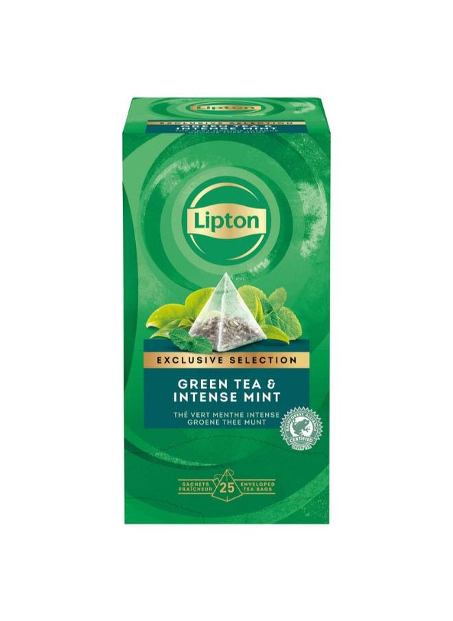 Lipton Intense Mint Green Tea Bag - Pack Of 25 