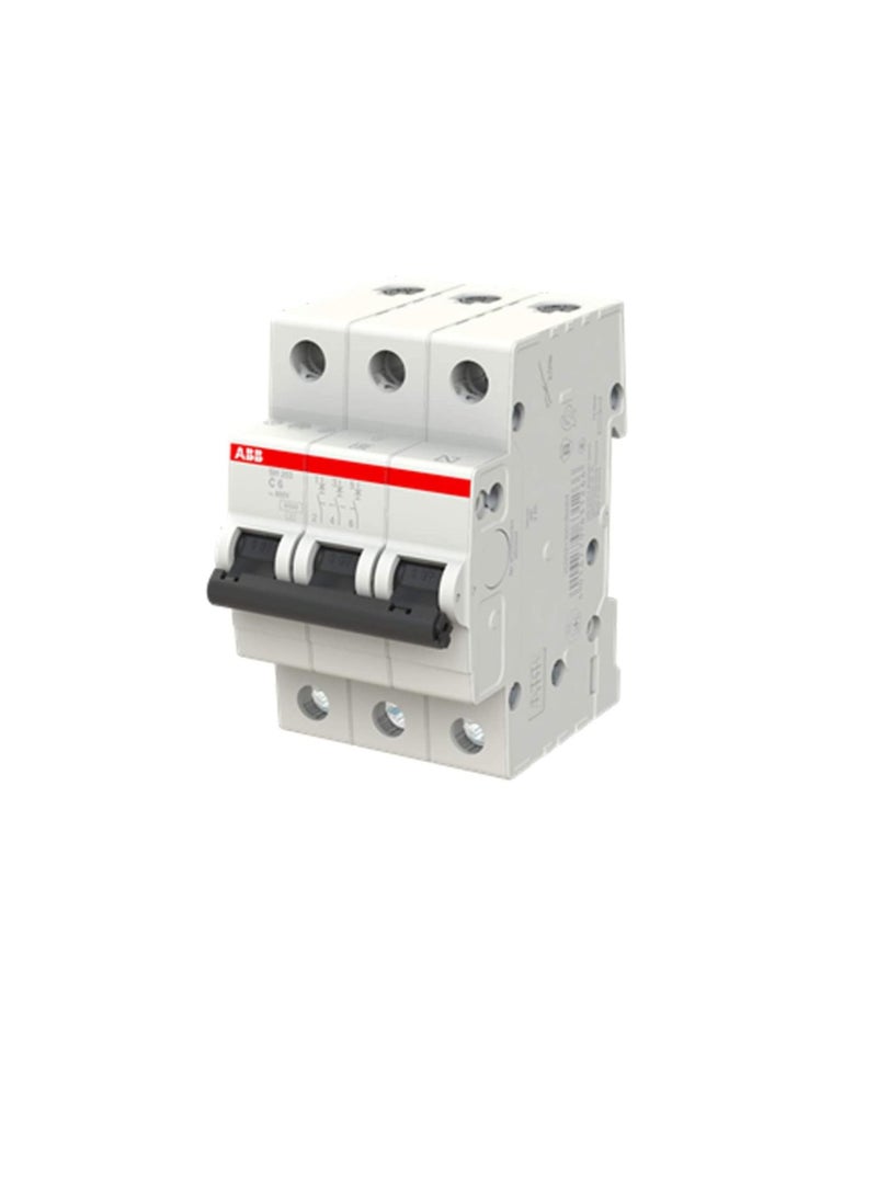 ABB Three pole Miniature Circuit Breaker 20A TP MCB 6KA TYPE C SH203-C20 2CDS213001R0204 - Image 1