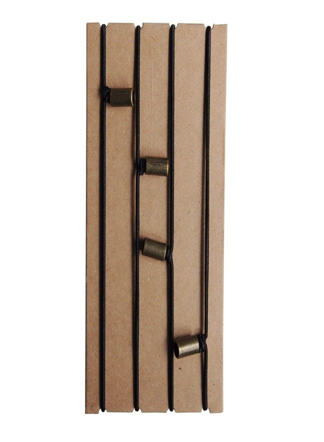 واندرينجز أربطة مطاطية لدفاتر رحلات وانديرنجز - من 8.5 × 4.5 بوصة إلى 8.5 × 5.5 بوصة - أربطة وصل لدفاتر السفر القابلة لإعادة التعبئة - أربطة توصيل بديلة - عبوة من 4 أربطة مع خرزة زخرفية، مقاس قياسي وA5 - Image 1
