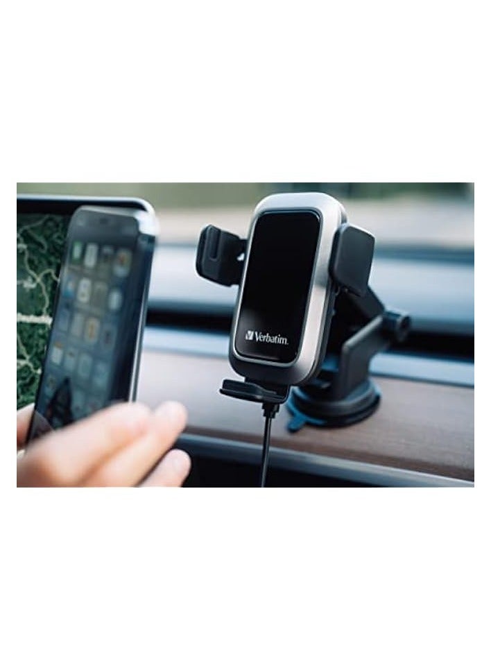 VERBATIM FWC-03 Pro Qi Fast Wireless Car Charger for for Qi enabled Mobile Phones - Image 4