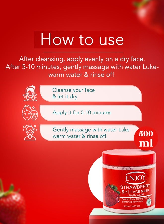 إنجوي ماسك الوجه والجسم بالفراولة 5*1 - Image 2
