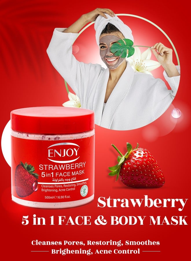 إنجوي ماسك الوجه والجسم بالفراولة 5*1 - Image 4