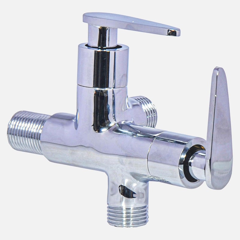 Samanea AC201 2 in 1 Angle Cock tap Valve for Bathroom Kitchen washbasin tap faucets with Wall FlangeBrass - Image 2