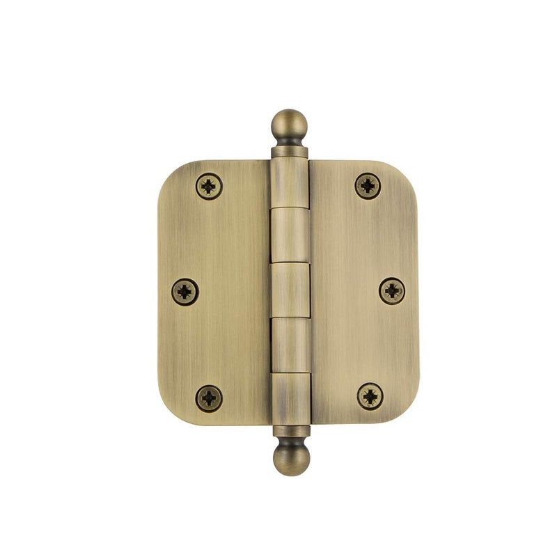 Nostalgic Warehouse BallTip Residential Door Hinge with Radius Corner