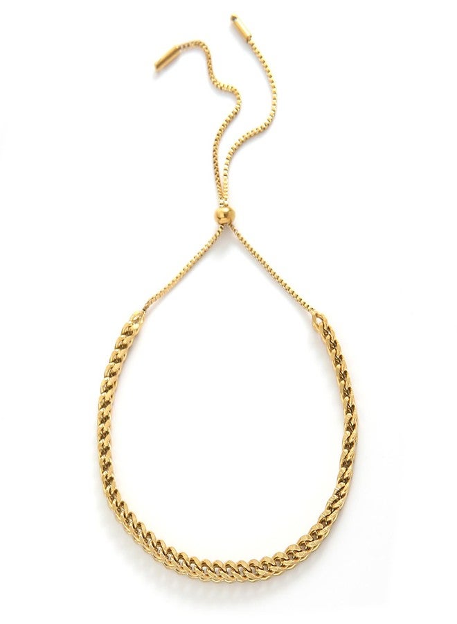 Peora Gold Plated Wheat Chain Style Fancy Adjustable Bracelet Fashion Jewellery Gift for Women & Girls - Image 5