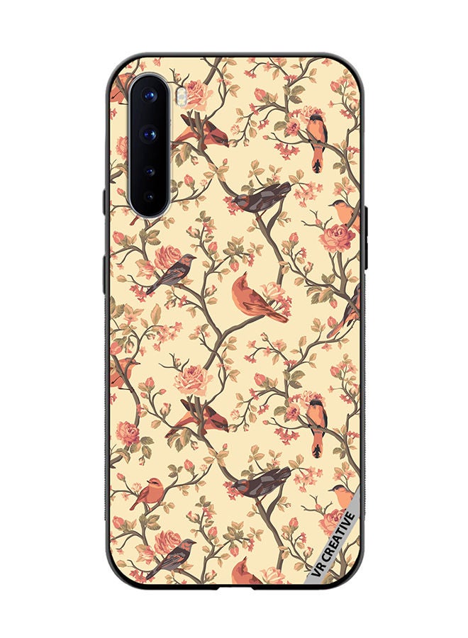 VR CREATIVE Protective Case Cover For OnePlus Nord Birds Sitting On A Tree Design Multicolour - Image 1