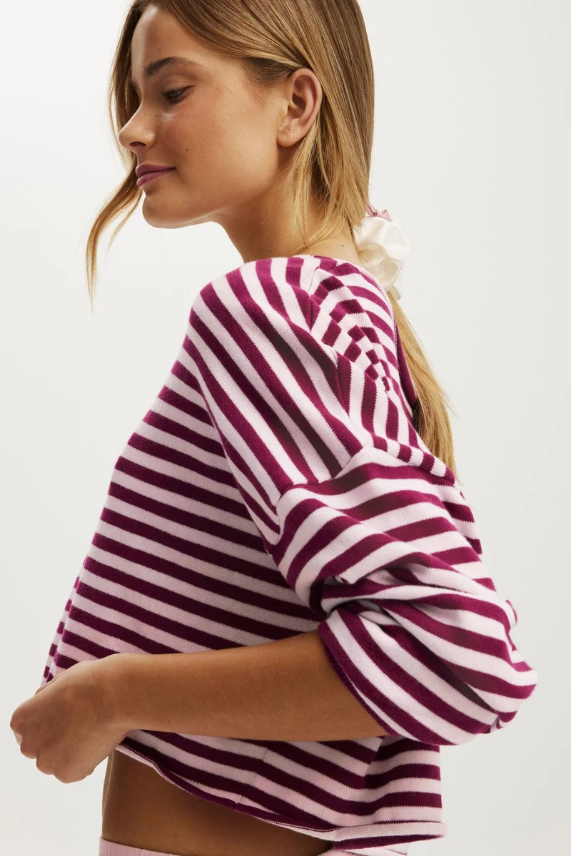 Cotton On OFF THE SHOULDER CROPPED KNIT TOP