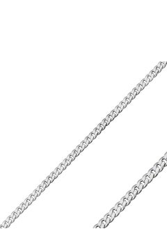 EMNON 925 Silver-925 Silver-140 Micron Curb Chain Necklace 60cm-High-Quality Jewelry in UAE Dubai 100% Precious Metal Gift-EMNON97NE-CH02014 