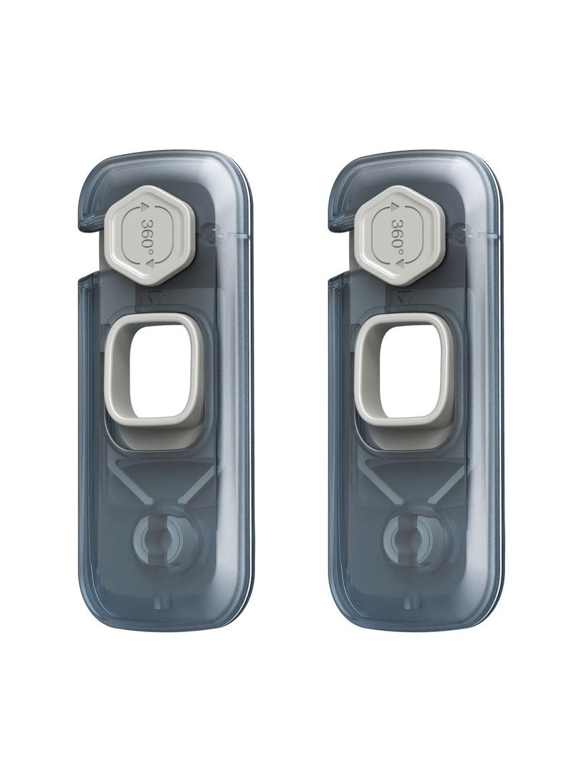 5 Pcs Child Proof Refrigerator Lock, Fridge, Cabinets, Freezer Door Lock Apply to Max 1(25mm) Sealing Strip for Toddlers and Kids, No Tools Need or Drill - Image 2