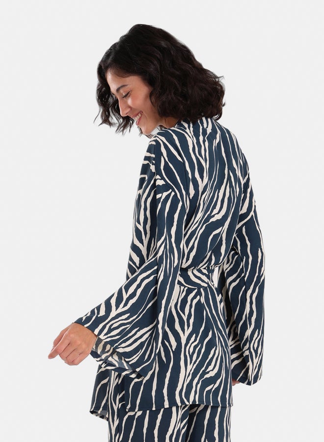 Clue Zebra All Over Printed Kimono  - Image 4