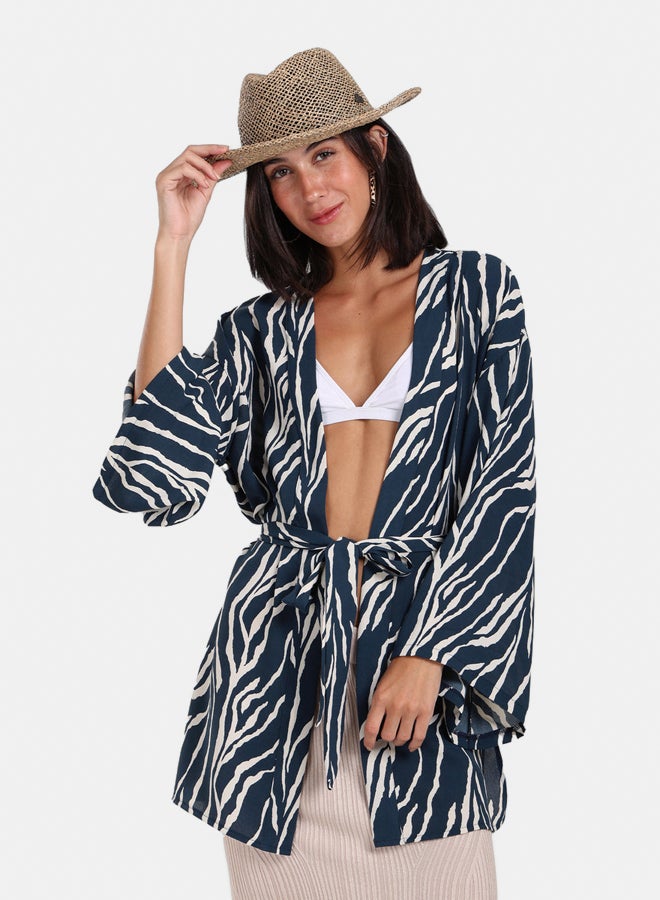 Clue Zebra All Over Printed Kimono  - Image 2