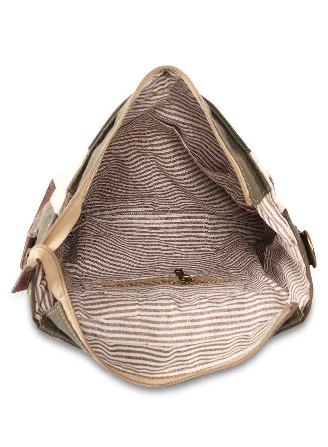 vintage crafts Leather Star Shoulder Bag adjustable leather handle leather trim and star accent for Women Office Laptop Bag (Grey) - Image 5