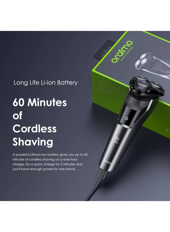 Oraimo SmartShaver 2 Premium Cordless Electric Shaver for Men | Wet & Dry with Pop-Up Trimmer - Image 2