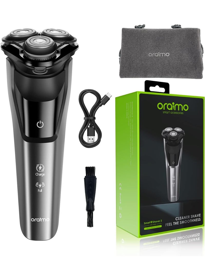 Oraimo SmartShaver 2 Premium Cordless Electric Shaver for Men | Wet & Dry with Pop-Up Trimmer - Image 5