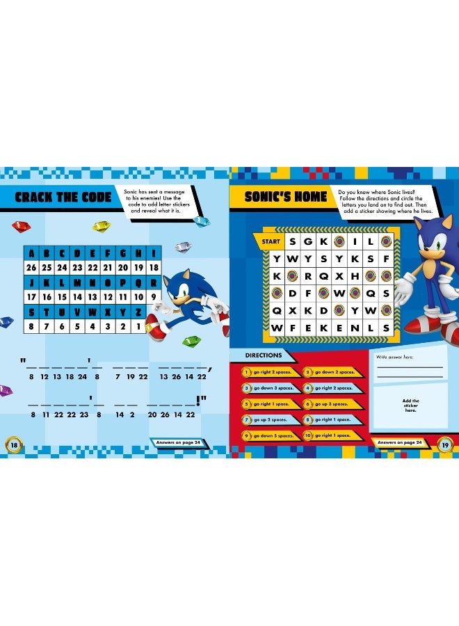 Sonic the Hedgehog Sticker Activities Book: Sticker-Filled Puzzles and Activities Perfect For All Sonic Fans. It Includes 6 Pages of Stickers. - Image 5
