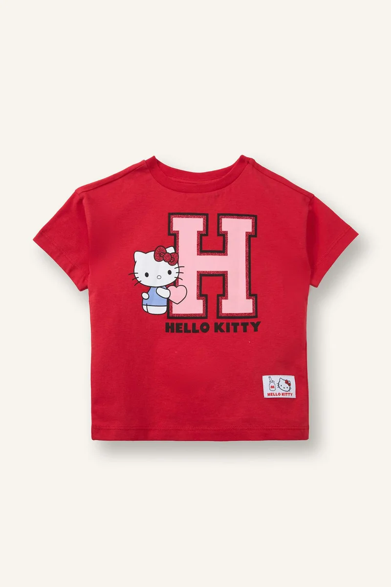Defacto Baby Girl Hello Kitty Licensed Short Sleeve T-Shirt