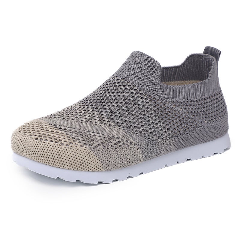 Children'S Sports Shoes Versatile Running Shoes Fly Woven Mesh Shoes Simple Breathable Baby Shoes 1-6 Years Old - Image 1