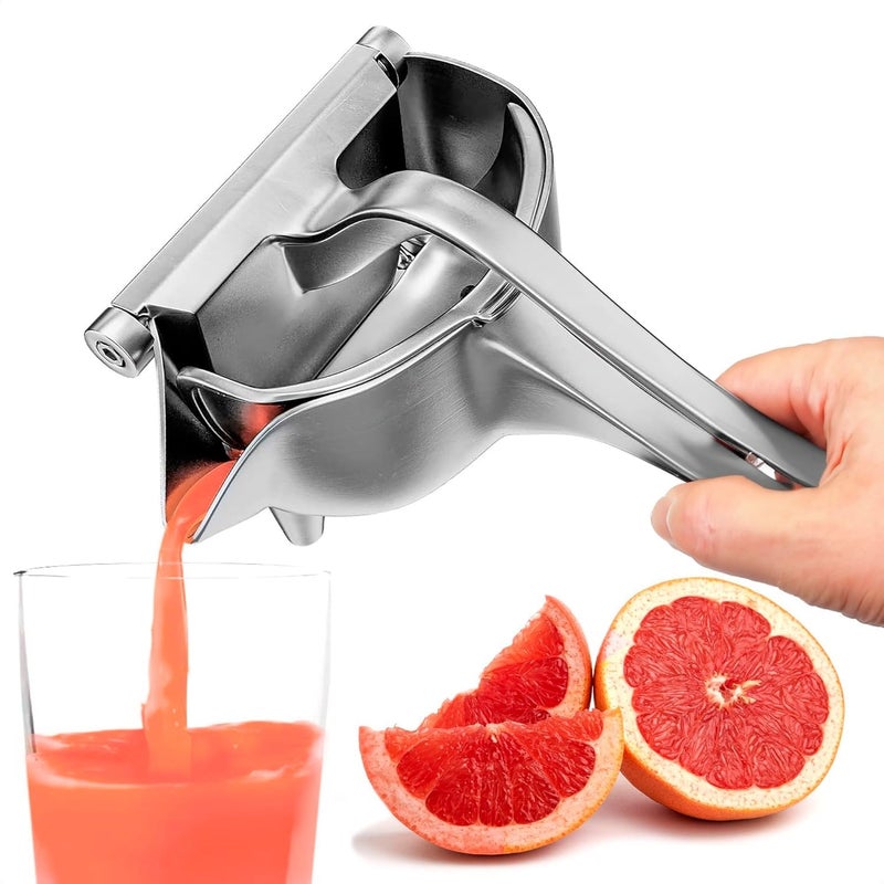 Zipron Hand Juicer Squeezer Aluminum Manual Hand Press Juicer Comfortable Ergonomic Grip for Efficient Juice Extraction of Pomegranates Citrus and other Fruits Durable Compact Easy to Use and Clean - Image 1