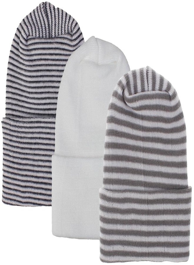 Adeimoo Newborn Hospital Hat Soft Cute Baby Nursery Beanie Infant Cap 0-3 Months - Image 1