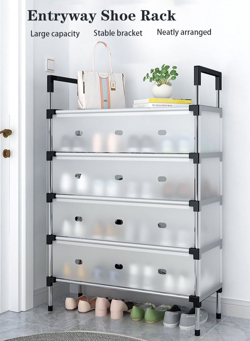 5-Layer Dust-Proof And Moisture-Proof Shoe Rack Home Door Multi-Layer Assembly Simple Entrance Shoe Rack - Image 3