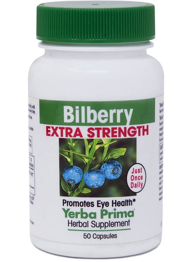 Yerba Prima Bilberry Extra Strength, 50 Caps - Maximum Absorption, Convenient One Pill A Day, USA Made, Promotes Eye Health, Over 30 Years of Research, A Brand You Can Trust - Image 4