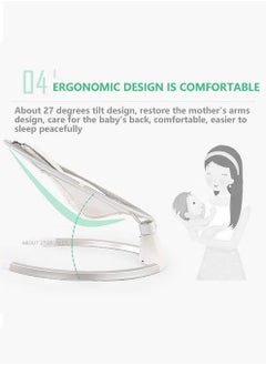 Arabest Baby Durable Electric Portable Rocking Bouncer Chair With Hanging Toys For Children  - Image 5