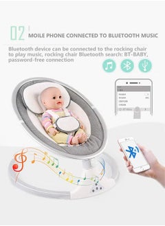 Arabest Baby Durable Electric Portable Rocking Bouncer Chair With Hanging Toys For Children  - Image 3