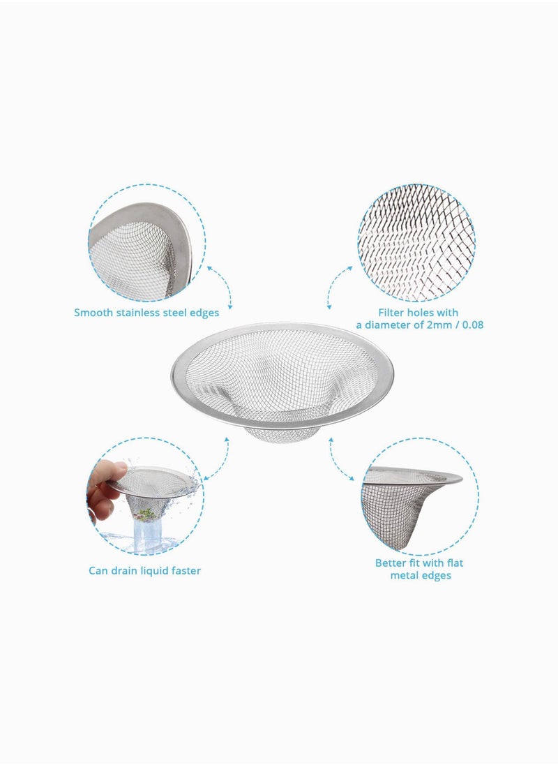 Y&D Sink Strainer, Basket Stainless Steel Bathroom Stopper, Heavy Duty Slop Filter Trap, Utility, Slop, Kitchen and Lavatory Drain Strainer Hair Catcher  - Image 4