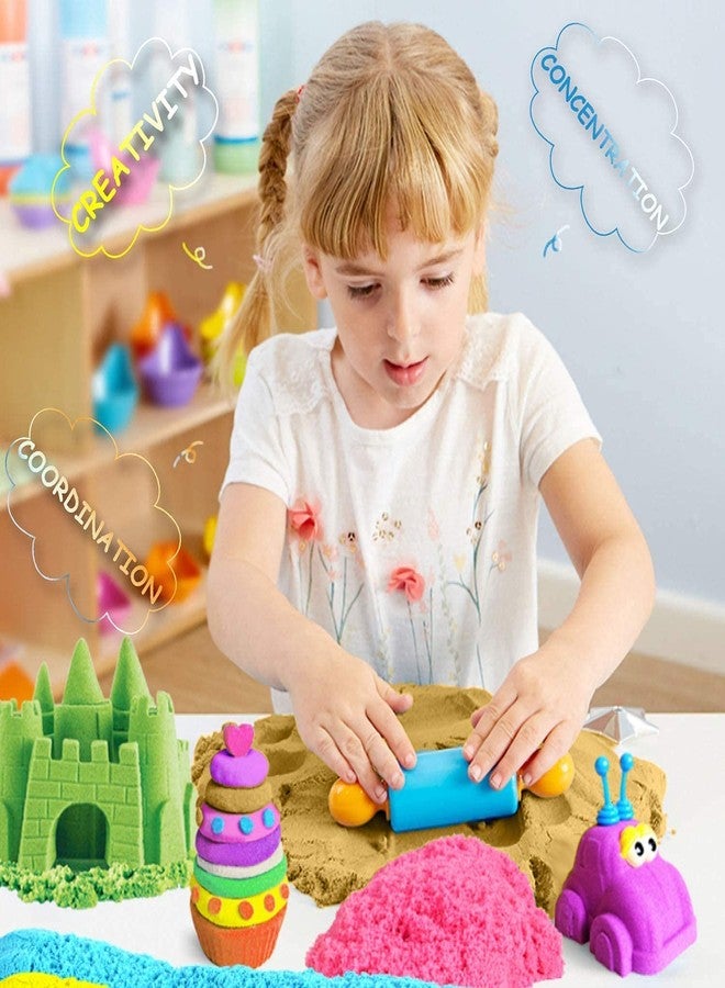 Atharved Sand Kit for Kids | 1KG Colorful Sand with 10 Moulds, Inflatable Mat & Storage Box | Sand for kids magic gluten free ,Reusable sand children's play,therapy sand, Non-Sticky, Mess-Free Sensory Toy - Image 5