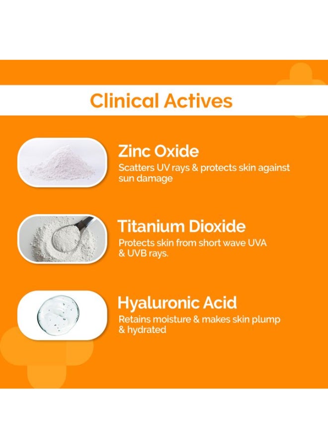 THE derma Co واقي الشمس الملون من Derma Co 1% Hyaluronic لجميع أنواع البشرة بعامل حماية من الشمس 60، جل Pa++++، بدون طبقة بيضاء، خفيف الوزن، حماية واسعة النطاق - 30 جرام - Image 4