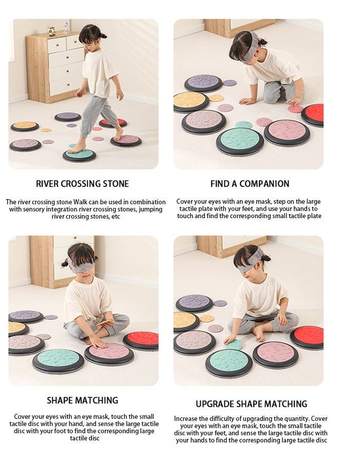 JSAITOYS SIT12204 Autism Sensory Educational Therapist Products 12pcs Toddler Stepping Stones for Kids - Image 4