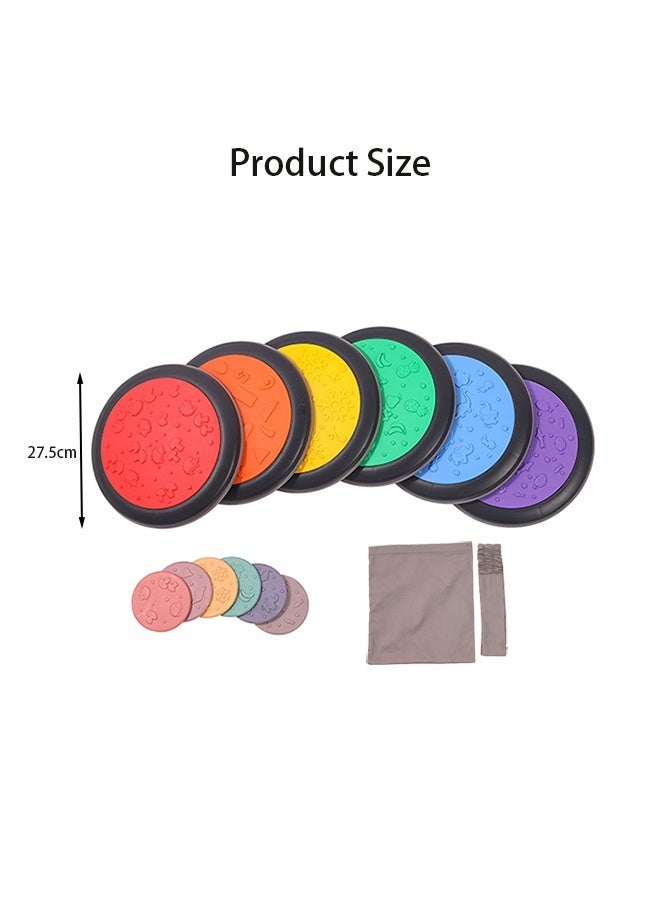 JSAITOYS SIT12204 Autism Sensory Educational Therapist Products 12pcs Toddler Stepping Stones for Kids - Image 2
