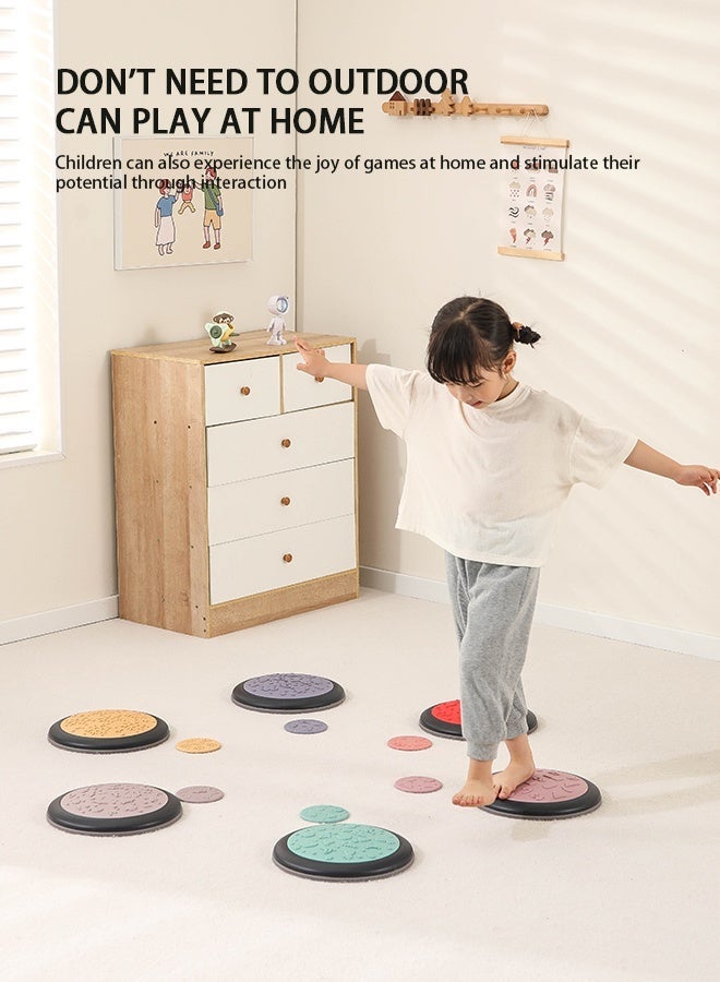 JSAITOYS SIT12204 Autism Sensory Educational Therapist Products 12pcs Toddler Stepping Stones for Kids - Image 3