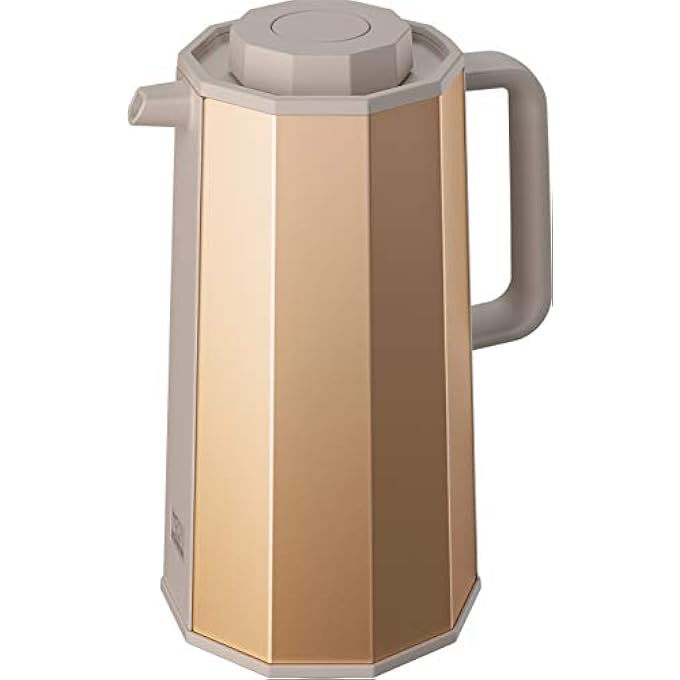 Zojirushi Glass Vacuum Flask 1 Liter Capacity Gold - Image 1