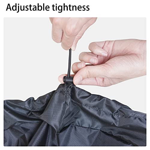 Chuanke 55 Gallon Drum Cover with Stretchable Adjustable Drawstring , 55 Gallon Drum Lid Cover 25.59 inches Diameter Fits Most Water Barrel and Trash Can Waterproof All-Weather Protection (2 Pack ) - Image 4